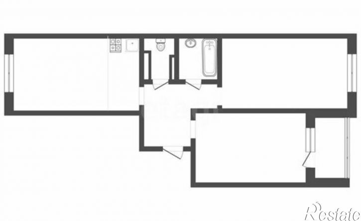 2-комн квартира ул Нагорная 6-я, 15г/9,  д. 15г/9