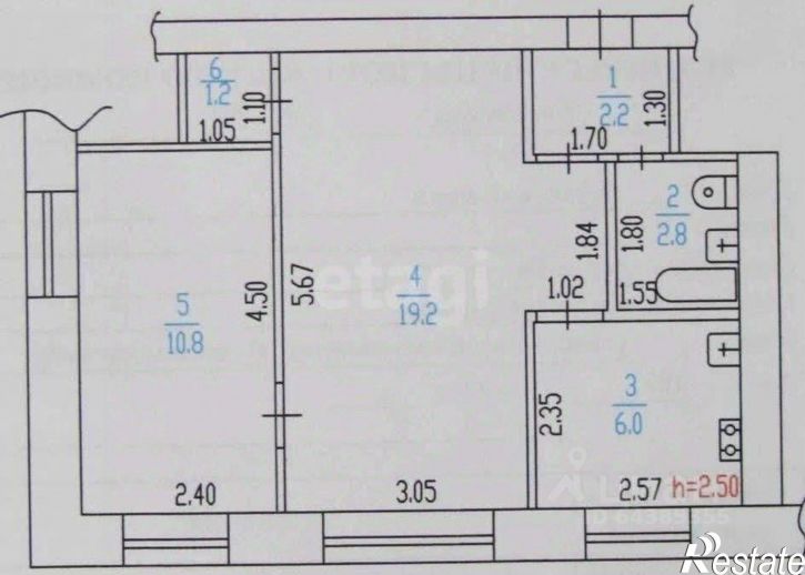 2-комн квартира Новосибирская улица, 18,  д. 18