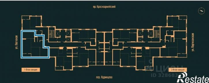 3-комн квартира Красноармейский пр-кт, 61б,  д. 61б