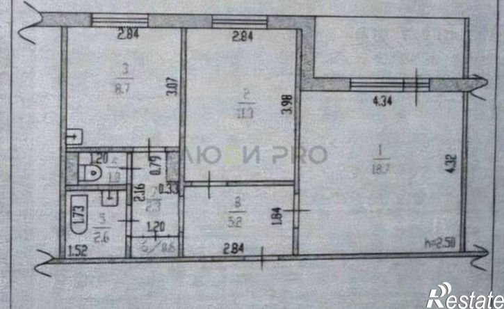 2-комн квартира ул Шукшина, 26/249,  д. 26/249
