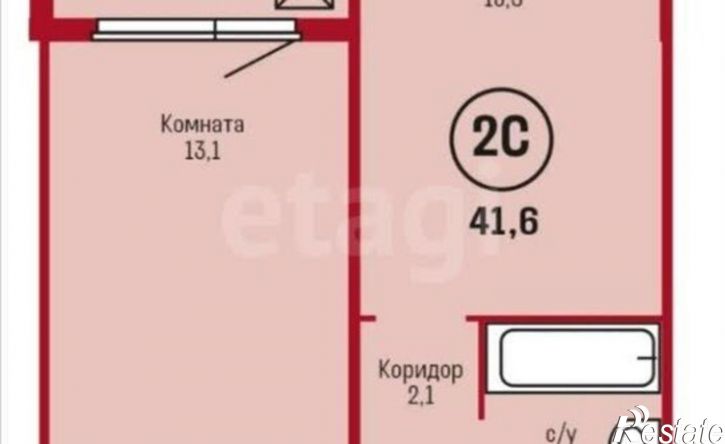 1-комн квартира ул Герцена, 6,  д. 6