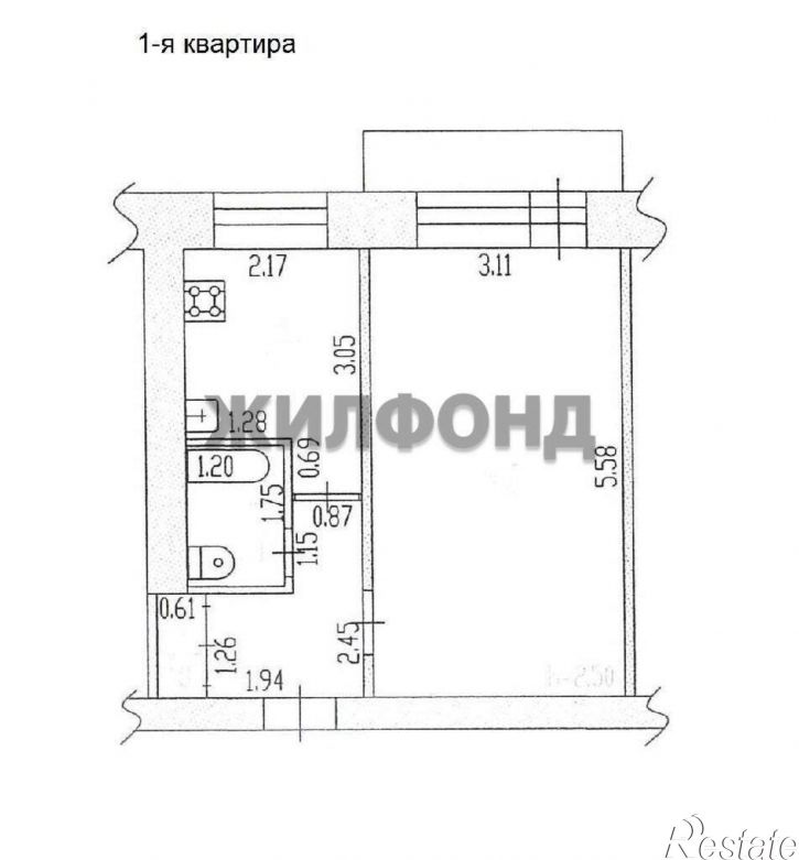 1-комн квартира Эмилии Алексеевой улица, д.82А