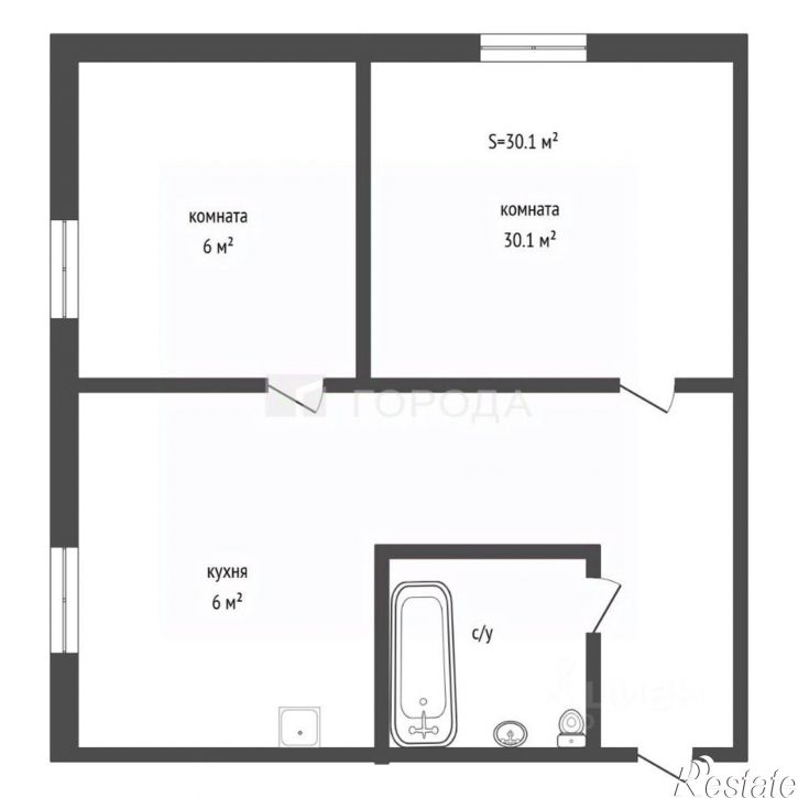 2-комн квартира ул Молодежная, 39,  д. 39
