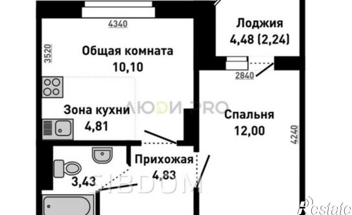 2-комн квартира ул 65 лет Победы, 9,  д. 9