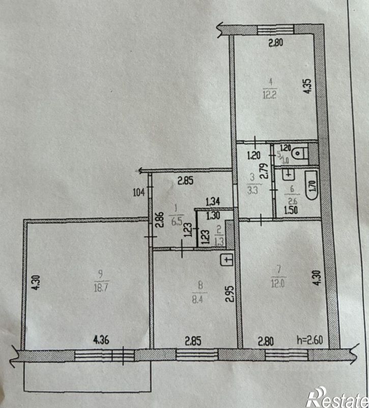 3-комн квартира переулок Ядринцева, 72,  д. 72