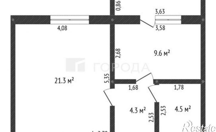 1-комн квартира Малый Прудской пер, 44/252Б,  д. 44/252Б