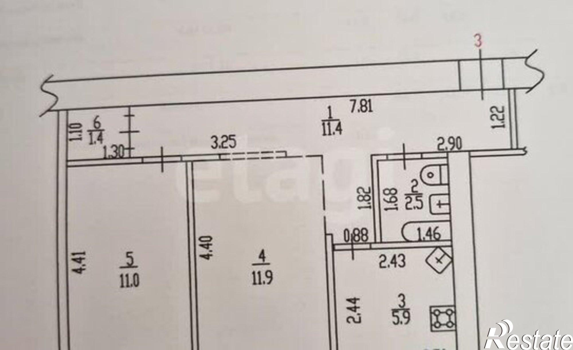 Купить квартиру за 5 300 000 рублей на ул Димитрова, 48а