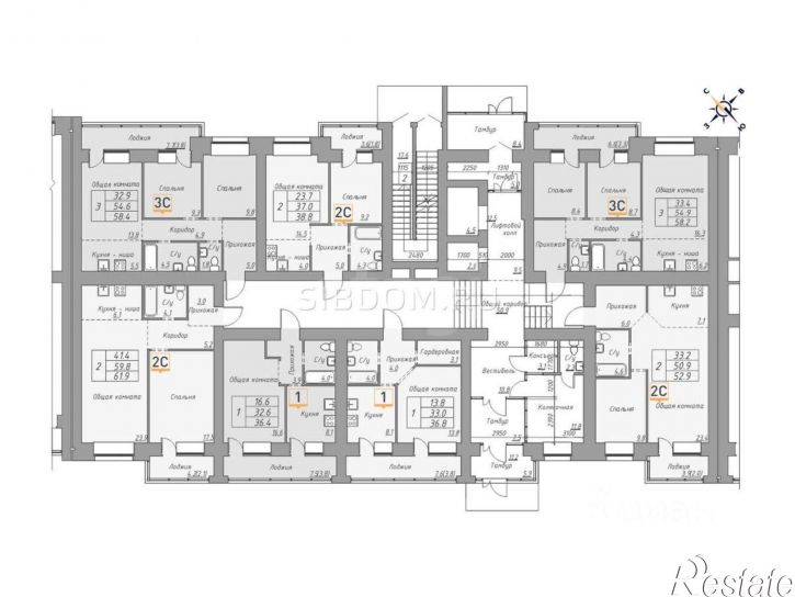 2-комн квартира Комсомольский пр-кт, 122в 1,  д. 122в 1,  к. 1