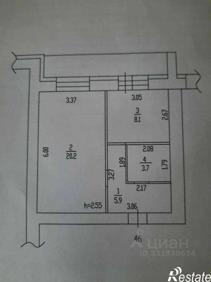 1-комн квартира ул Молодежная, 111,  д. 111