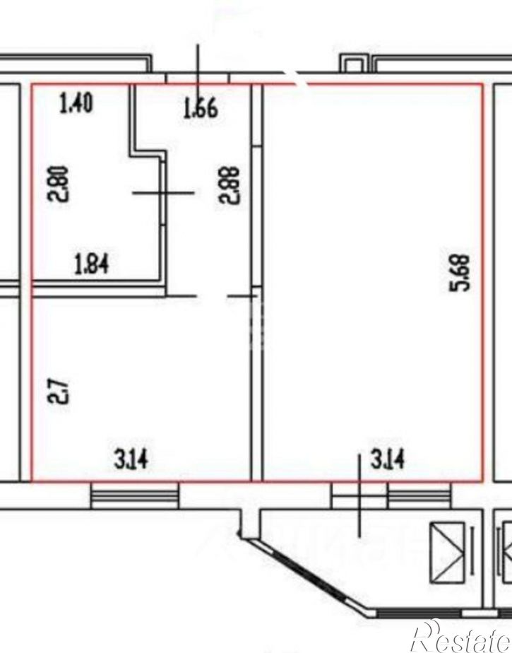 2-комн квартира улица Энтузиастов, 55,  д. 55