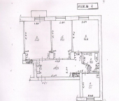 3-комн, 83кв м, этаж 4/8 пр-кт Ленина, 54 А