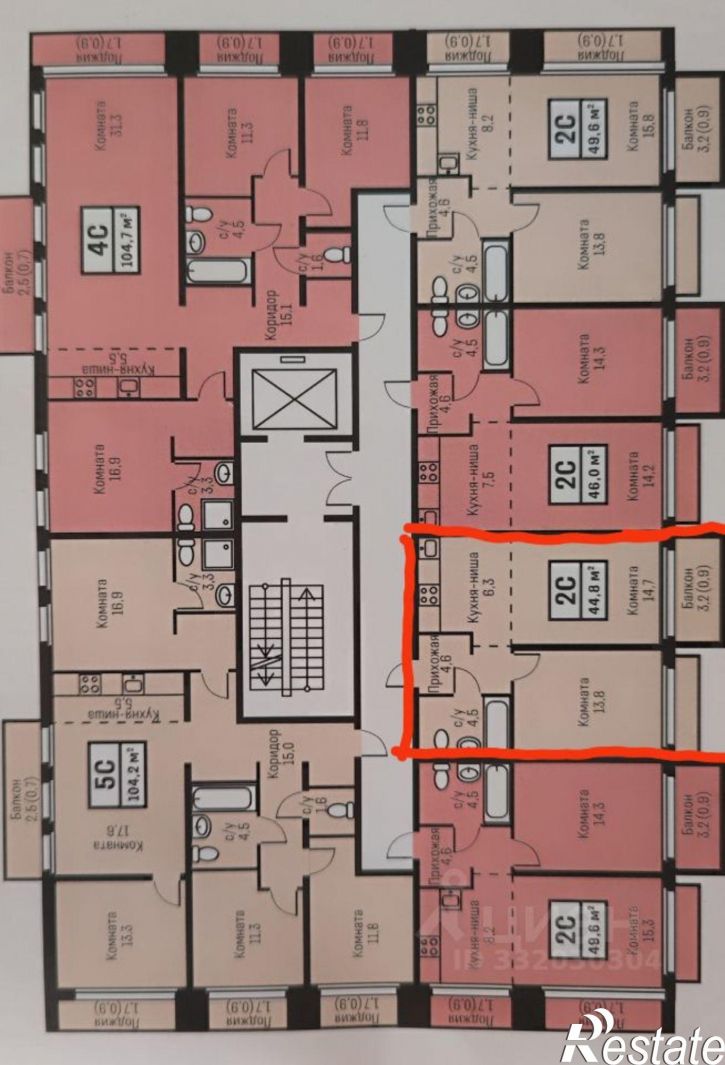 2-комн квартира ул Сергея Семенова, 27 4,  д. 27 4,  к. 4