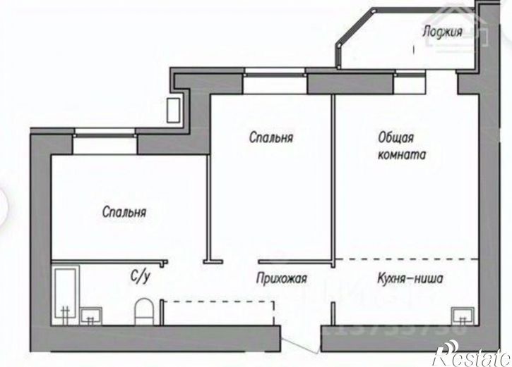 3-комн квартира ул Профинтерна, 28а,  д. 28а