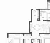 4-комн, 99 кв м, этаж 6/9 ул Сизова, 20
