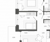 3-комн, 66 кв м, этаж 7/9 ул Сизова, 20