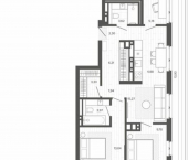 3-комн, 83 кв м, этаж 8/9 ул Сизова, 20