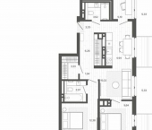 3-комн, 79 кв м, этаж 9/9 ул Сизова, 20