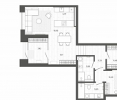 3-комн, 84 кв м, этаж 1/9 ул Сизова, 20