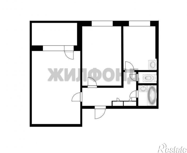2-комн квартира Взлетная улица, д.10
