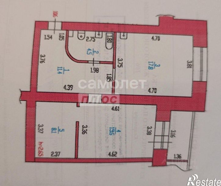 2-комн квартира улица Малахова, 89,  д. 89