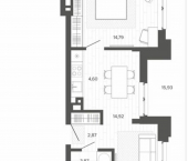 2-комн, 57 кв м, этаж 8/9 улица Сизова, 35 к2