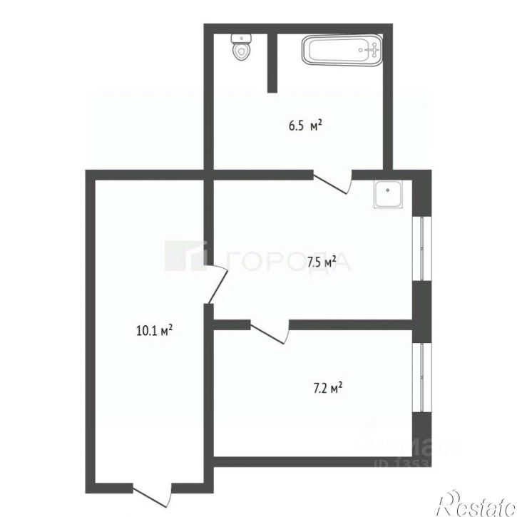 1-комн квартира ул Парковая, 8А,  д. 8А