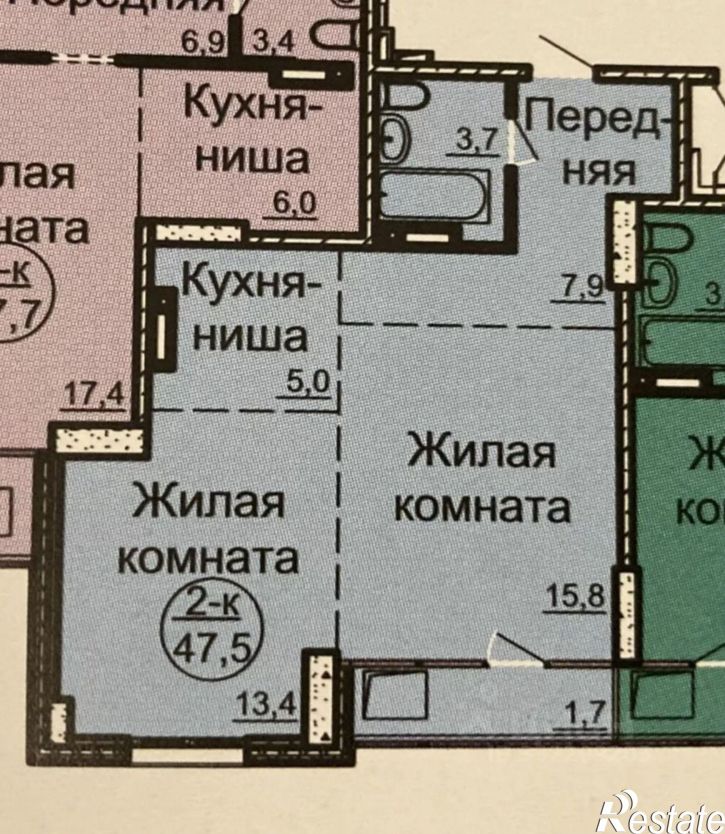 2-комн квартира ул Пролетарская, 165,  д. 165