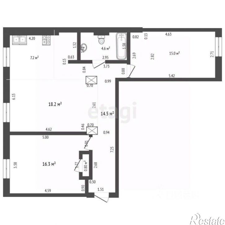 3-комн квартира Социалистический пр-кт, 130,  д. 130