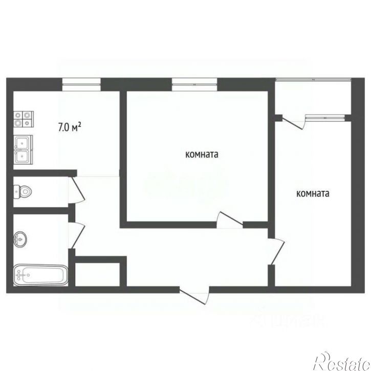 2-комн квартира улица Георгия Исакова, 247,  д. 247