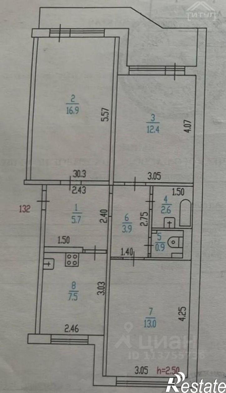 3-комн квартира улица Малахова, 87,  д. 87