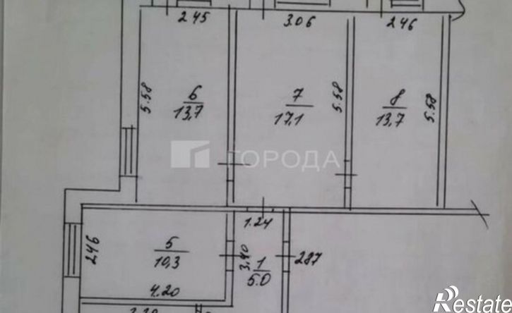 4-комн квартира ул Панфиловцев, 18,  д. 18