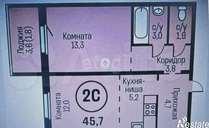 2-комн квартира пр-кт Дзержинского, 1А,  д. 1А