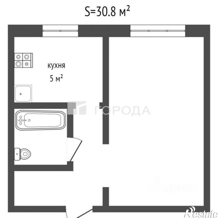 1-комн квартира улица Карла Маркса, 66А,  д. 66А