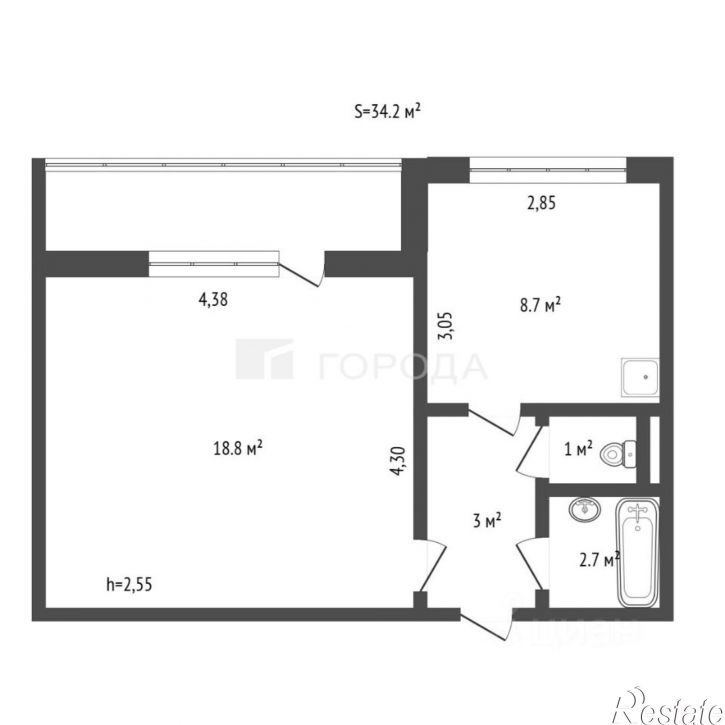 1-комн квартира ул Шумакова, 14,  д. 14