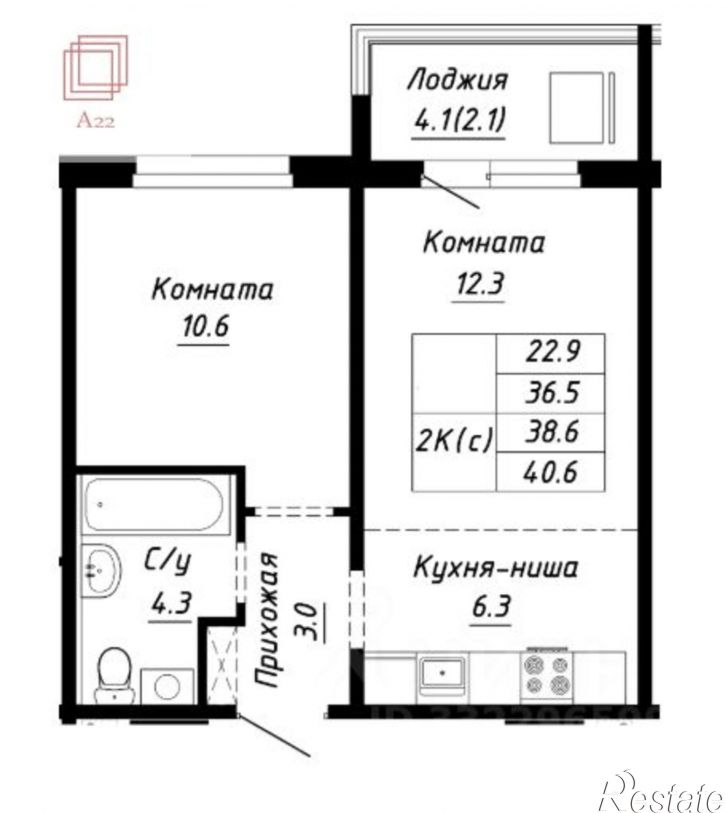 2-комн квартира Павловский тракт, 196а 1,  д. 196а 1,  к. 1