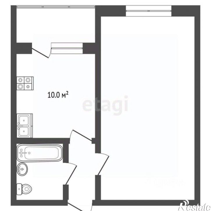 1-комн квартира Сиреневая улица, 28,  д. 28