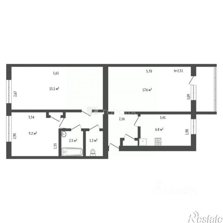 3-комн квартира ул Куета, 11,  д. 11