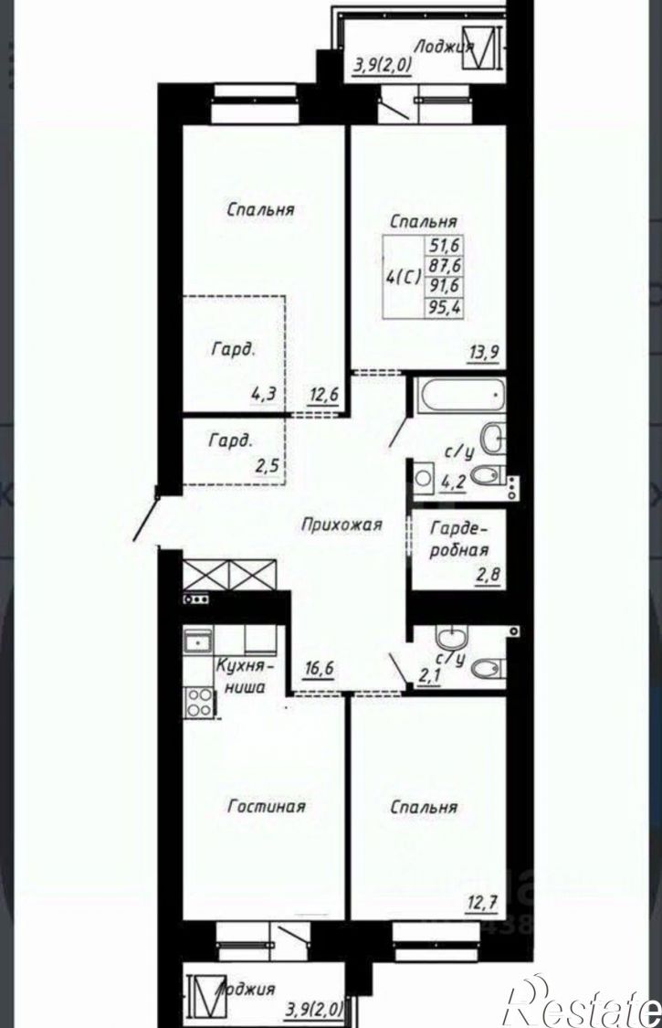 3-комн квартира Павловский тракт, 60б,  д. 60б