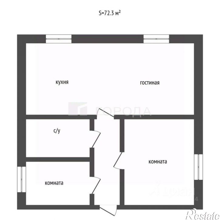 3-комн квартира ул П.С.Кулагина, 2,  д. 2