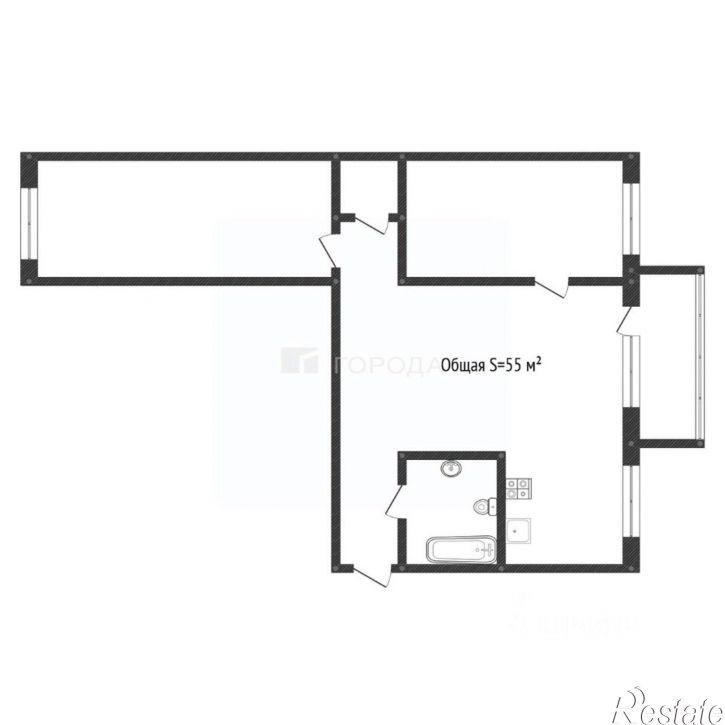 3-комн квартира ул Гоголя, 32,  д. 32