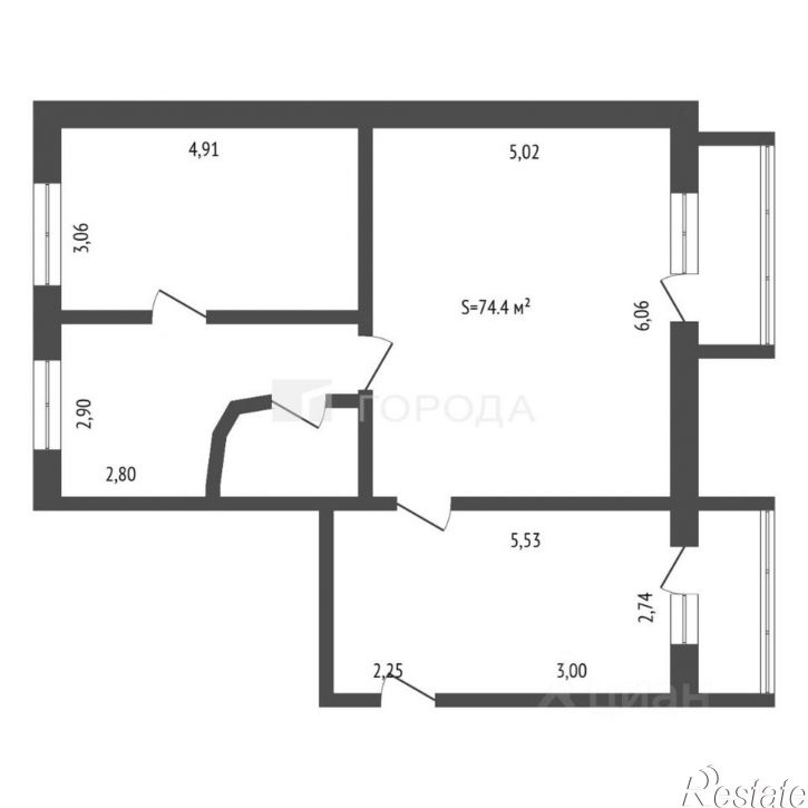 3-комн квартира пер Ядринцева, 88,  д. 88