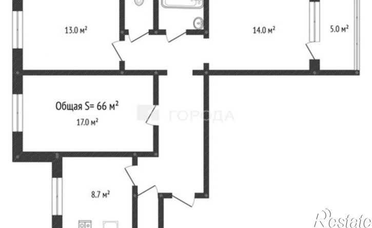 3-комн квартира ул Партизанская, 124,  д. 124