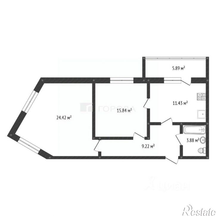 2-комн квартира ул Власихинская, 103,  д. 103