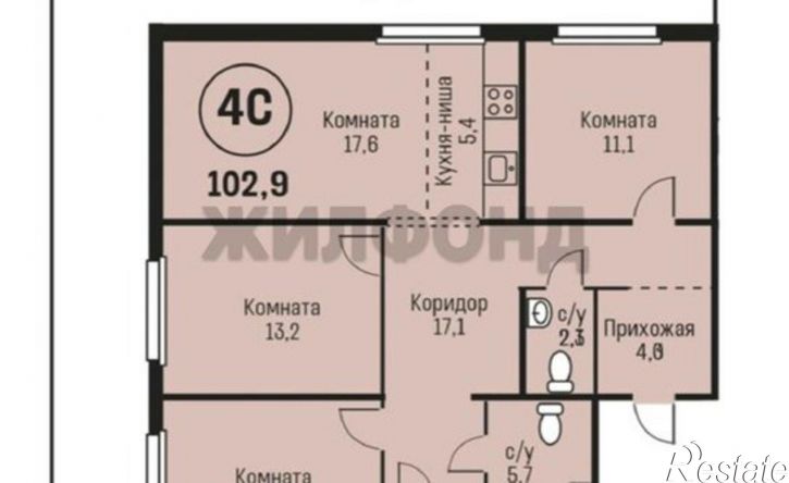 4-комн квартира ул Сергея Семенова, 27,  д. 27