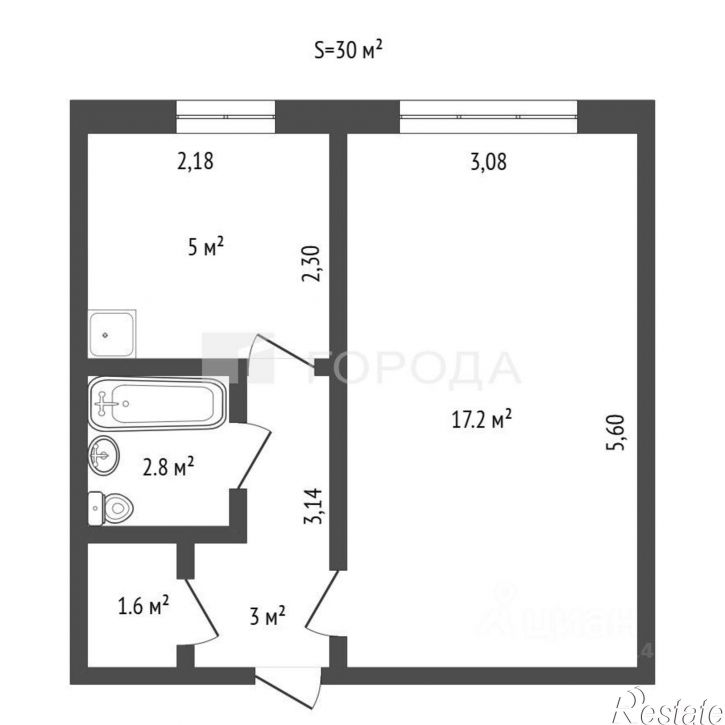 1-комн квартира ул Попова, 10/2,  д. 10/2