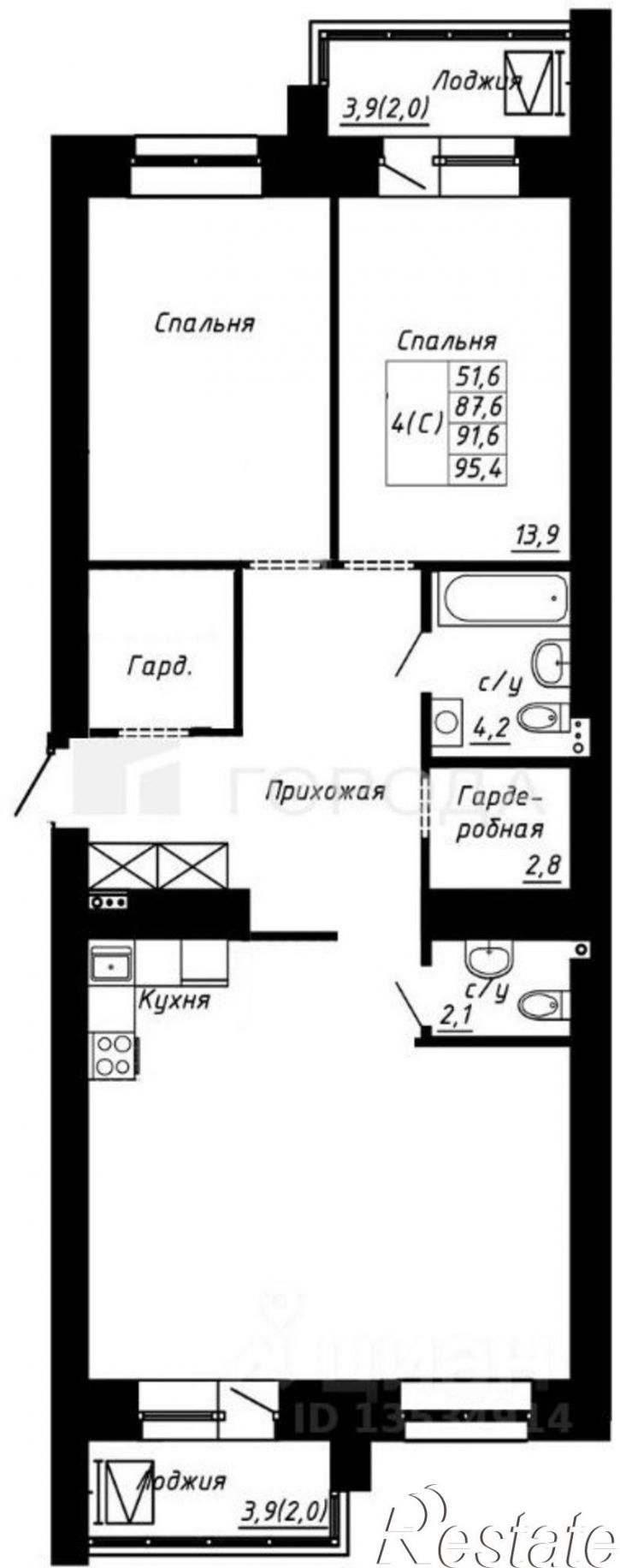 3-комн квартира Павловский тракт, 60б,  д. 60б