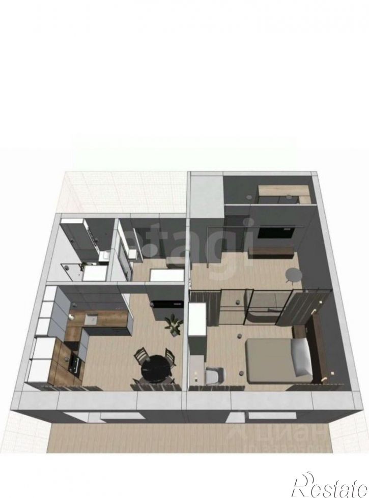2-комн квартира Партизанская улица, 21А,  д. 21А