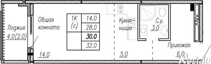 1-комн квартира в новом доме улица Папанинцев, 165,  д. 165