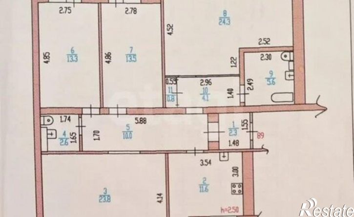 4-комн квартира ул Папанинцев, 121А,  д. 121А