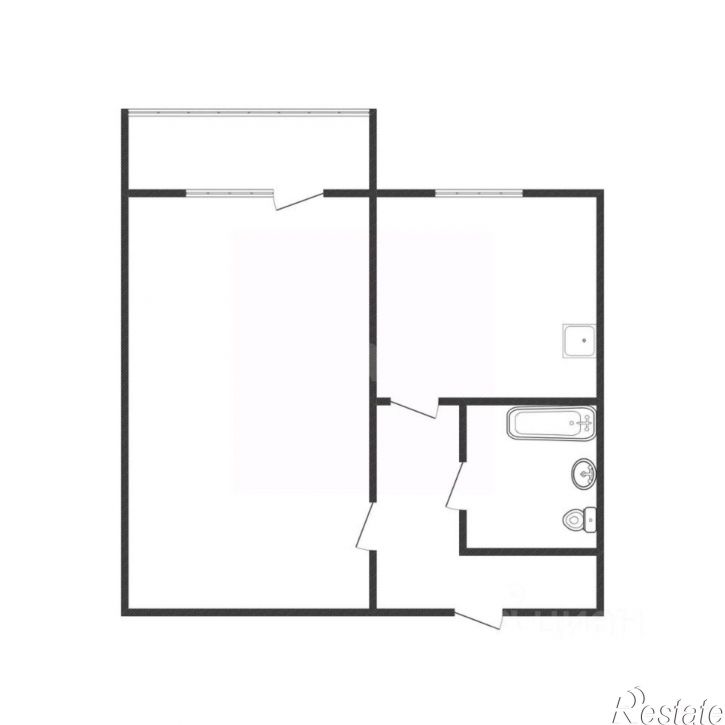 1-комн квартира ул Папанинцев, 121,  д. 121